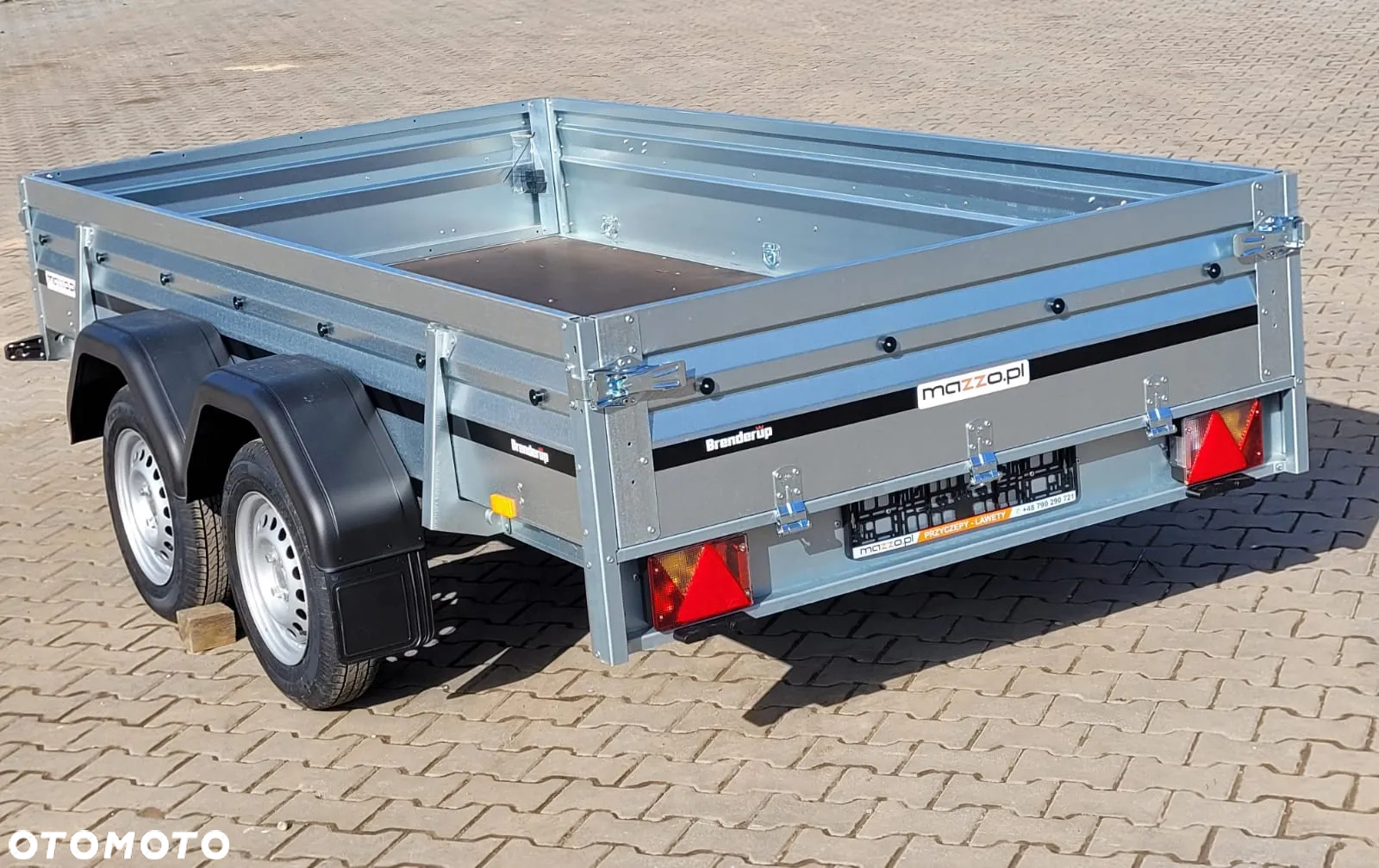 Brenderup Dostawa przyczepa 2-osiowa 304x153x40cm DMC750kg WYSOKA WZMOCNIONA BURTA - 5