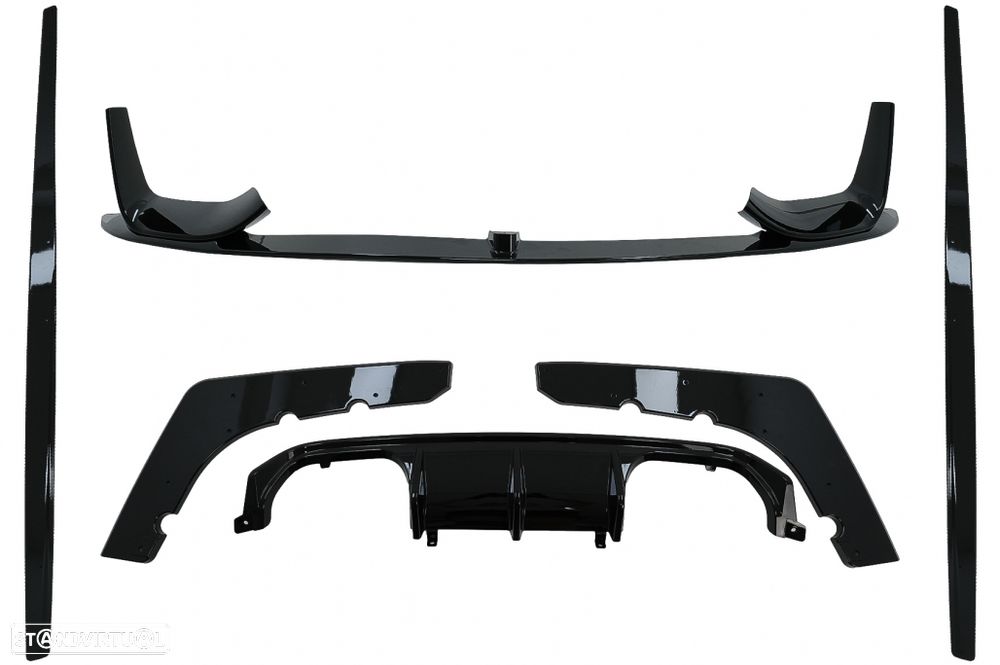 Conjunto Bmw M3 F80 M4 F82 F83 (2014 a 2019) Spoiler, Laminas e Difusor