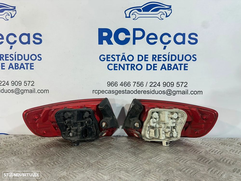 .Conjunto Farolins Tras Traseiro Direito Esquerdo Original Audi A3 Facelift Sportback 5 Portas 8P4945095E 8P4945096E 2009 - 2013 - 4