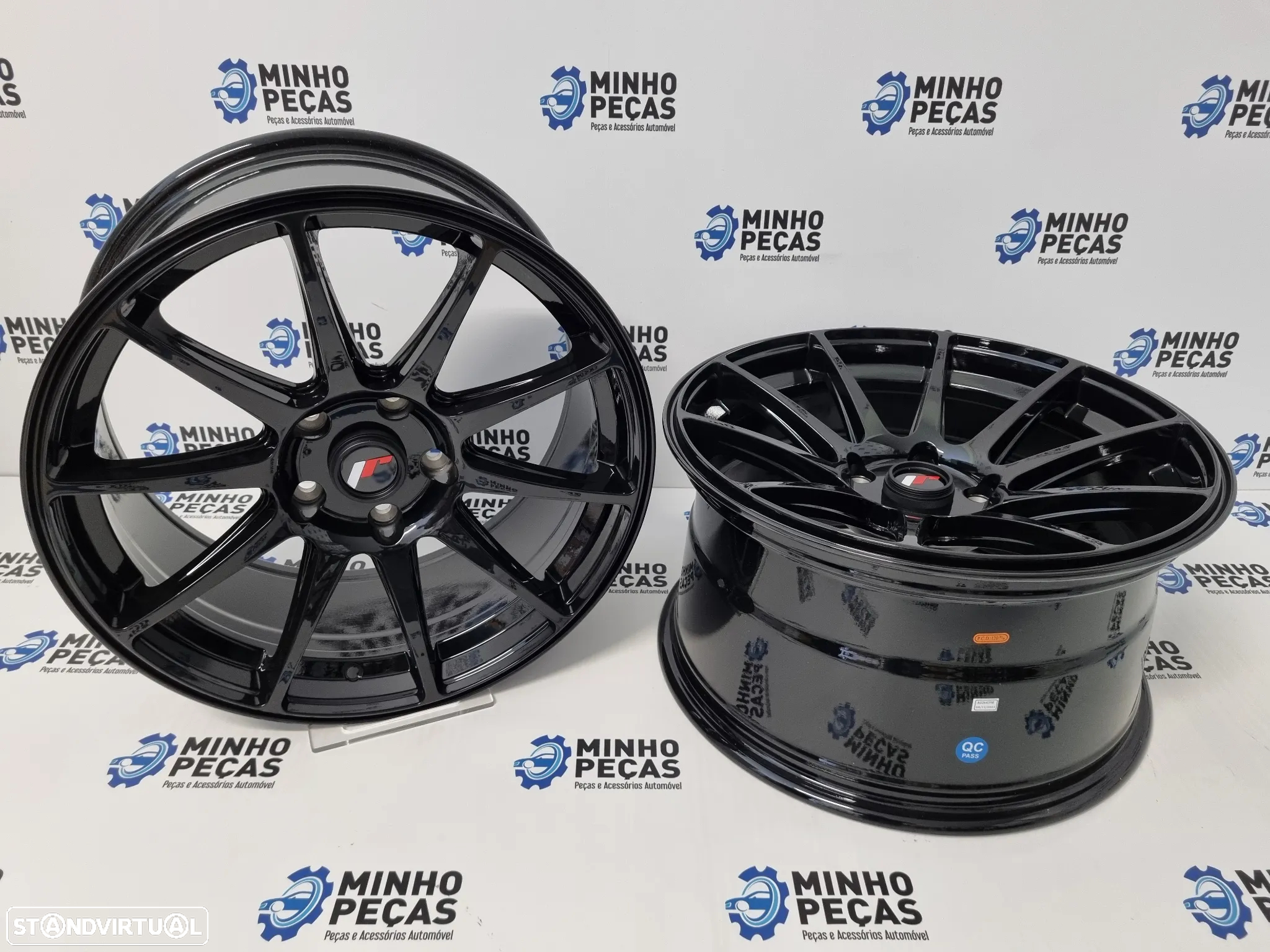 Jantes Japan Racing (JR11) em 18 Preto Brilho (5x120) - 4