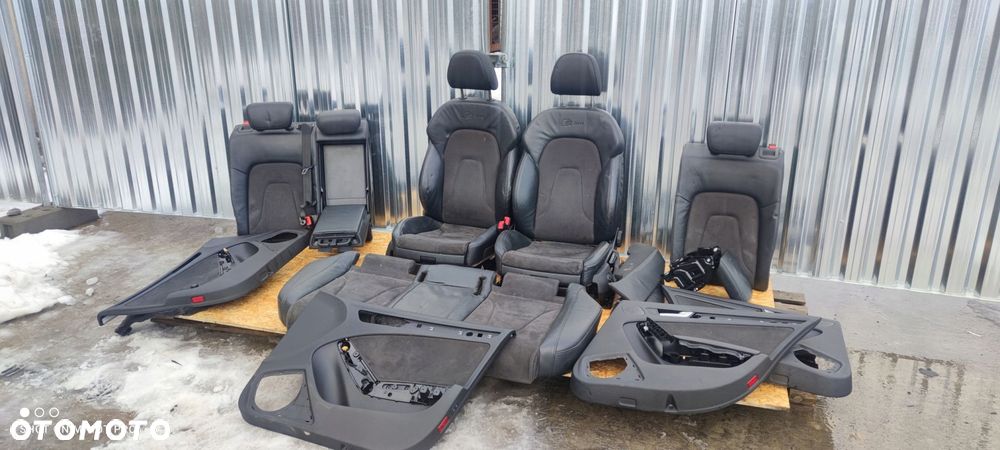 FOTEL FOTELE AUDI A4 B8 S LINE SKÓRA + MATERIAŁ ! - 2