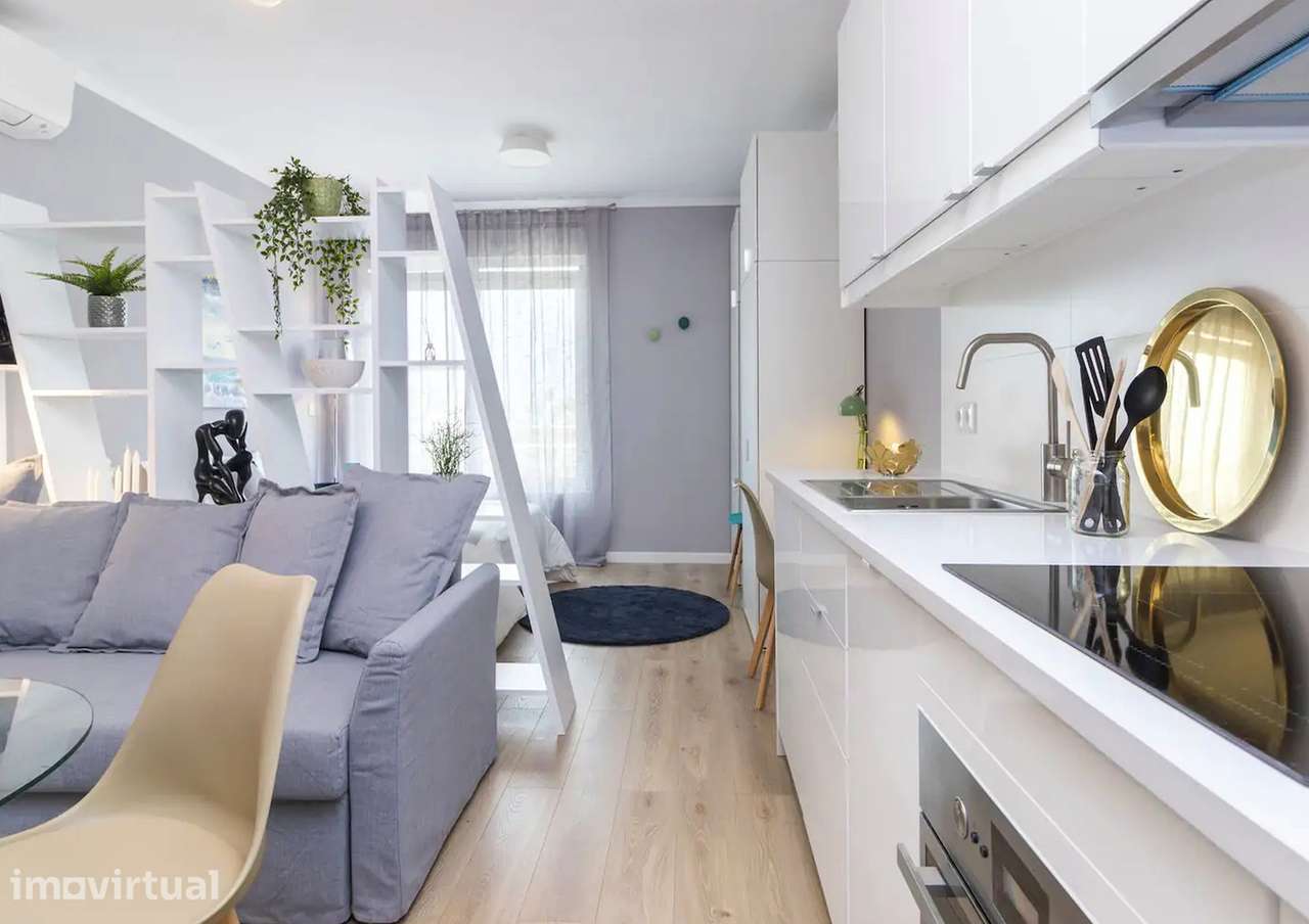 Apartamento T0 em Alvalade com ar condicionado - Grande imagem: 2/17