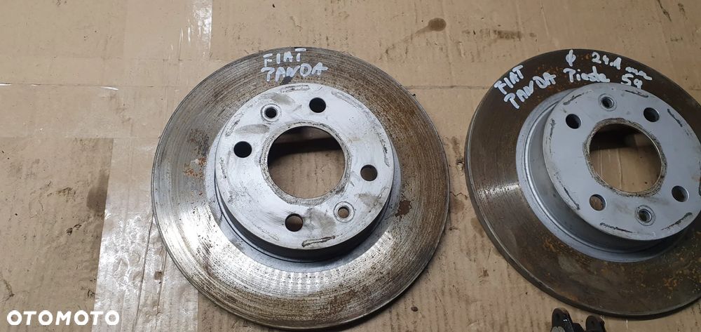 Tarcze hamulcowe klocki przód przednie Fiat Panda II Jak nowe!!! - 2
