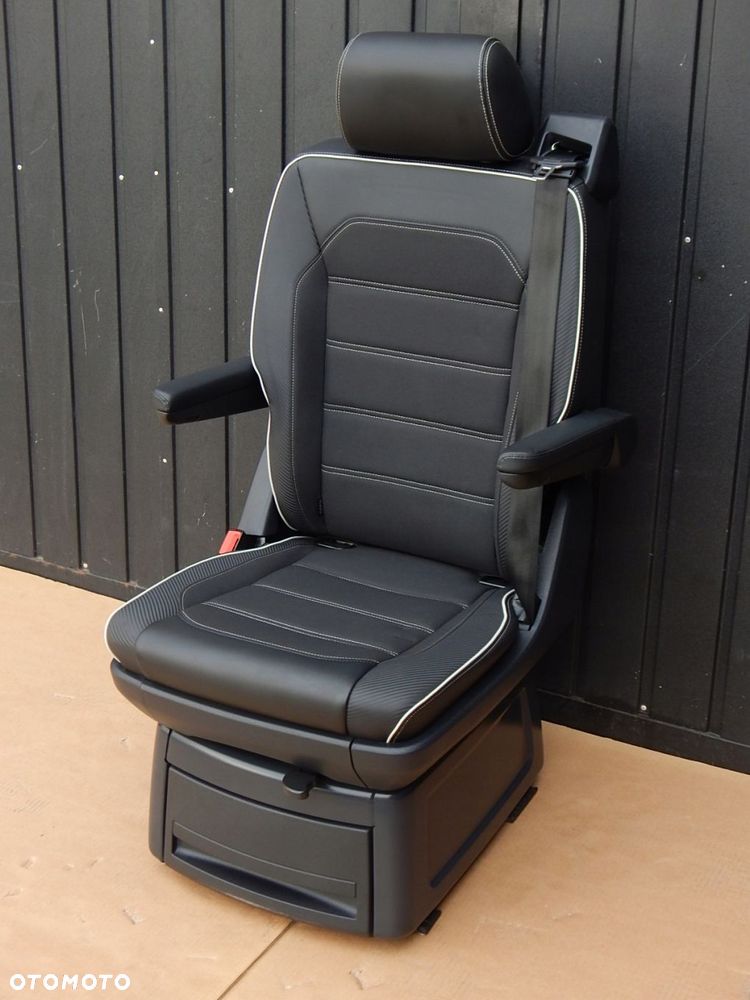 vw t6 t6.1 multivan california fotel obrotowy edition 30 czarny carbon - 2