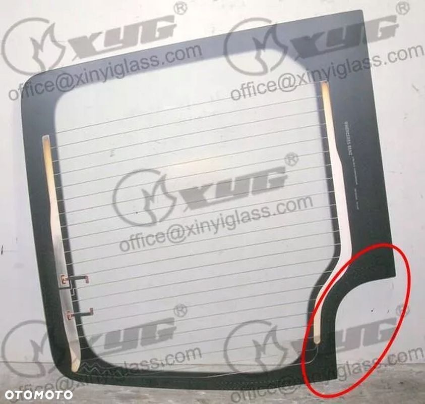 SZYBA TYLNA MERCEDES SPRINTER / VOLKSWAGEN CRAFTER 2006- PRAWA