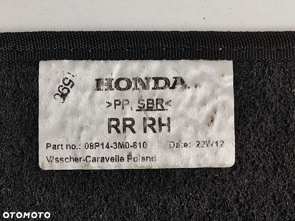 HONDA HR-V od 2021r Dywaniki Welurowe - 7