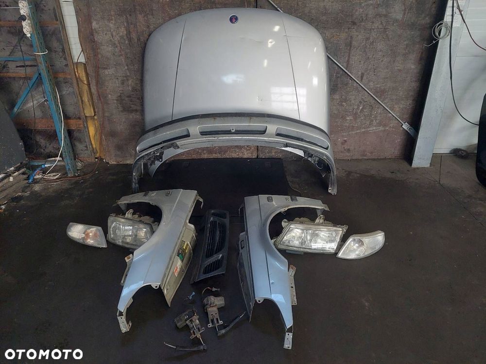 KOMPLETNY PRZÓD MASKA ZDERZAK BŁOTNIKI LAMPY GRILL SAAB 9-5 I 268 - 1