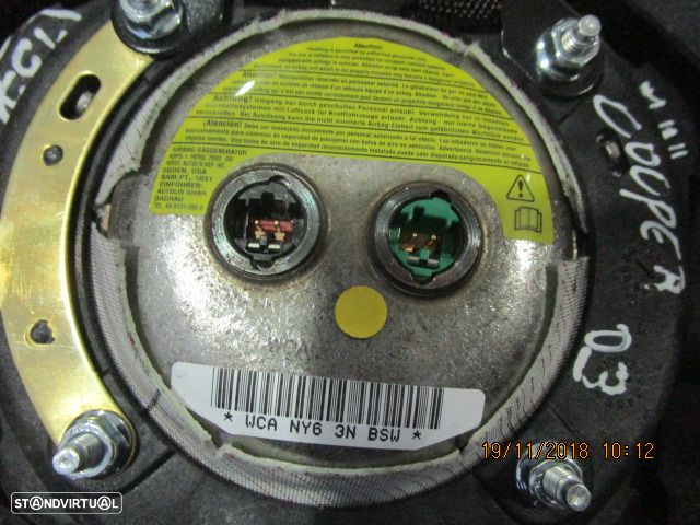 Airbag Condutor 676036601 MINI COOPER 2003 - 3