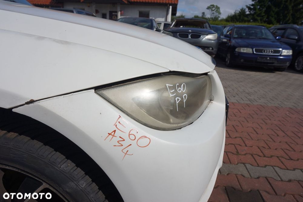 MASKA ZDERZAK BŁOTNIKI LAMPY 3 E90 A34 M-PAKIET BMW 2004-2008 BIAŁY PRZÓD KOMPLETNY - 29
