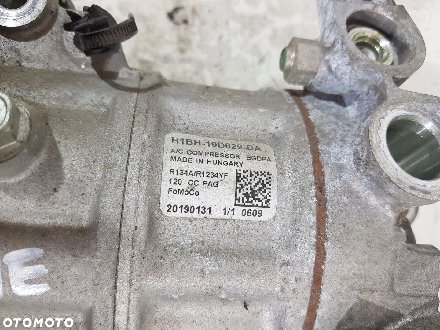 SPRĘŻARKA KLIMATYZACJI H1BH-19D629-DA FORD FIESTA MK7 1.1B XYJE - 9