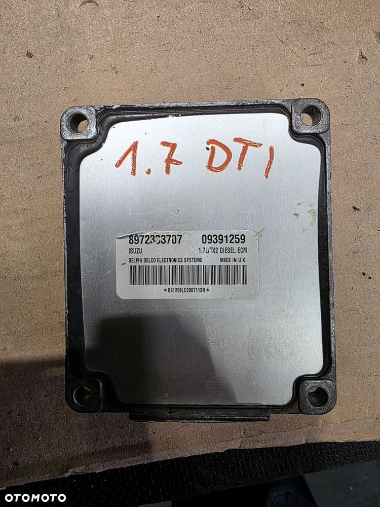 OPEL ASTRA II G 1.7 DTI KOMPUTER STEROWNIK SILNIKA 09391259 - 1