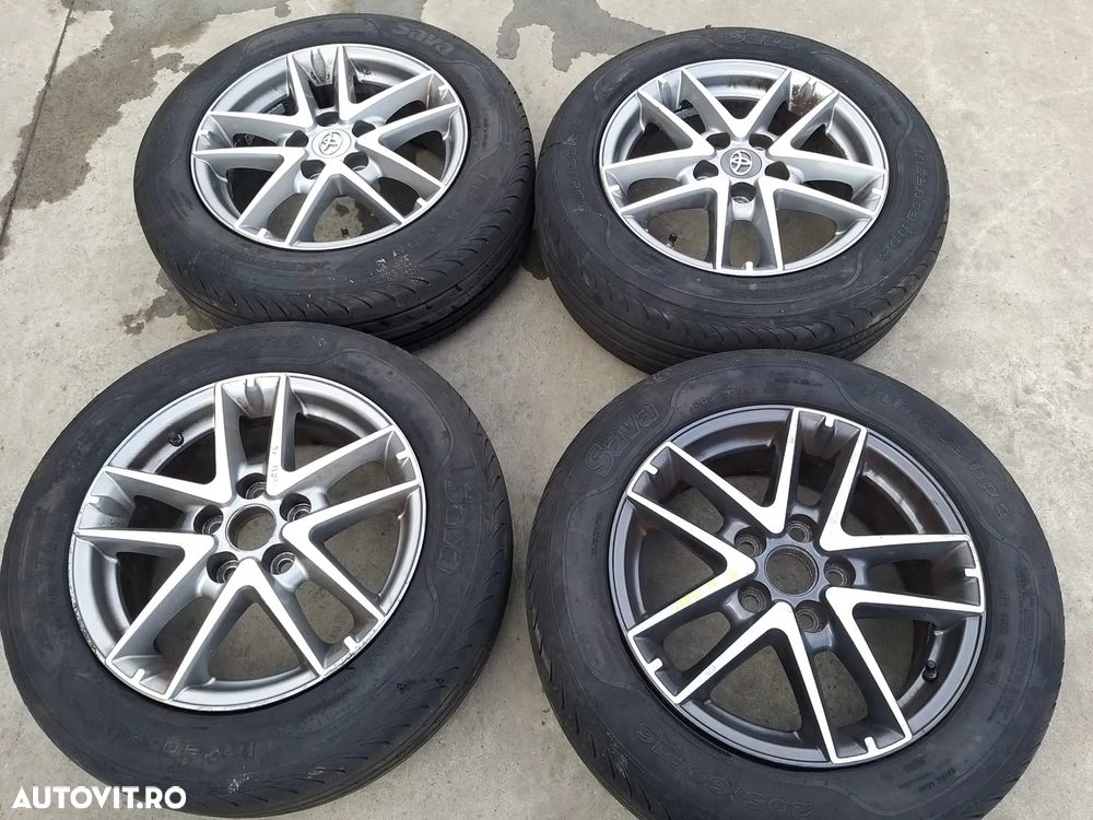 Set jante aliaj r16 cu anvelope 205/60r16 toyota verso 2014 42611yy500 - 1