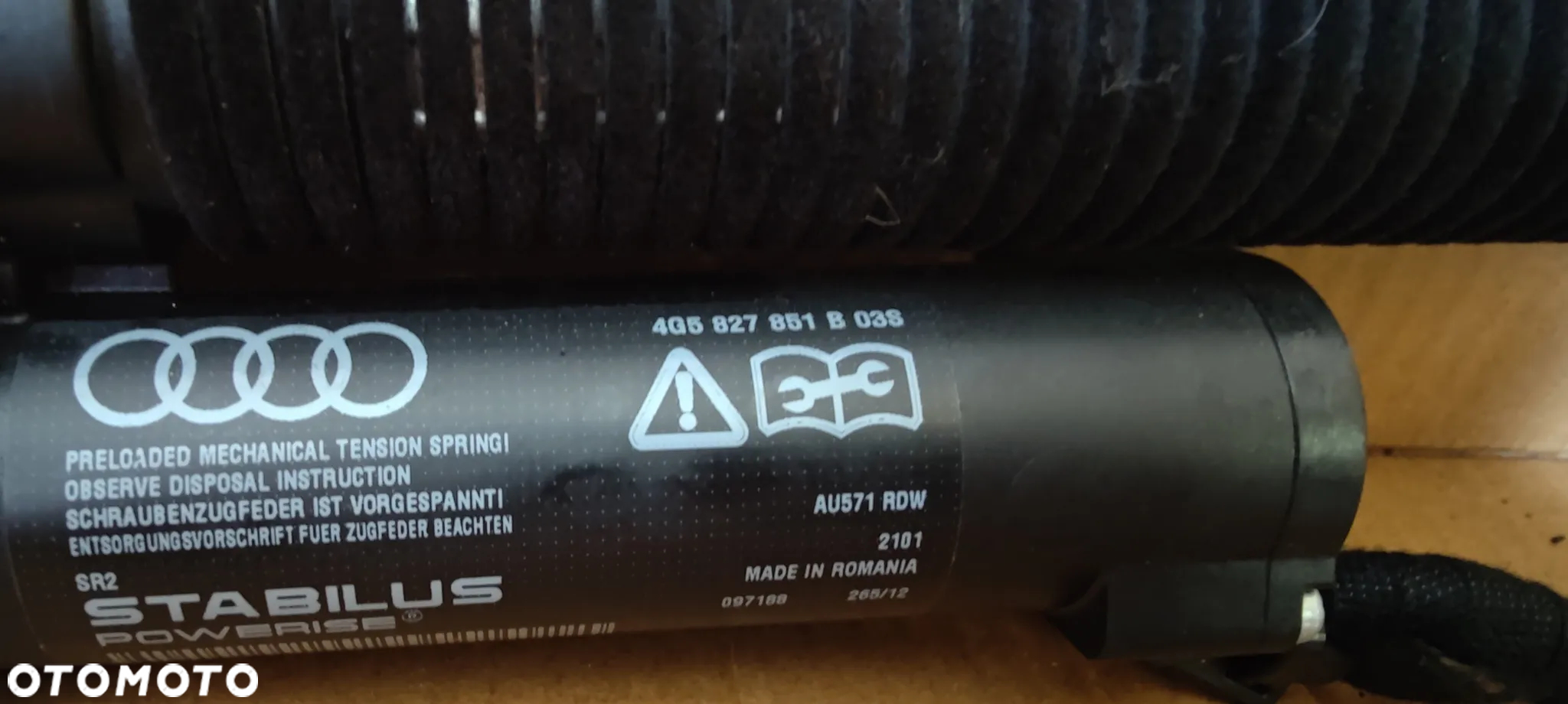 SIŁOWNIK KLAPY BAGAŻNIKA AUDI S6 A6 C7 4G5827851B - 3