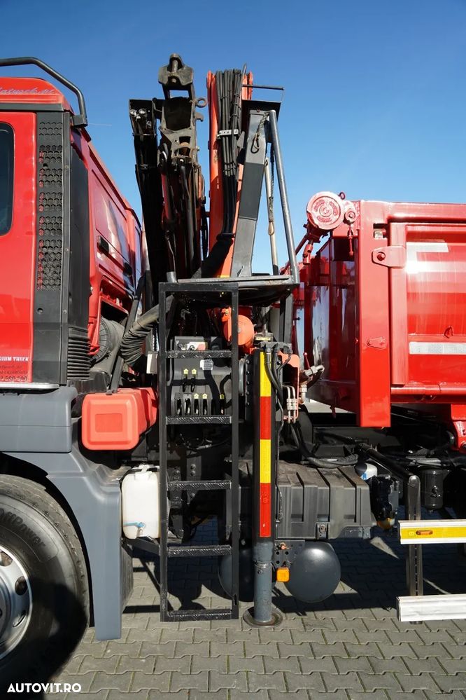 MAN TGS 33.400 / 6x4 / BASCUNĂ CU 2 LATE / BASCUNĂ HIDROBRATĂ + HDS PALFINGER PK 15500 / PILOT / MANUALĂ - 17