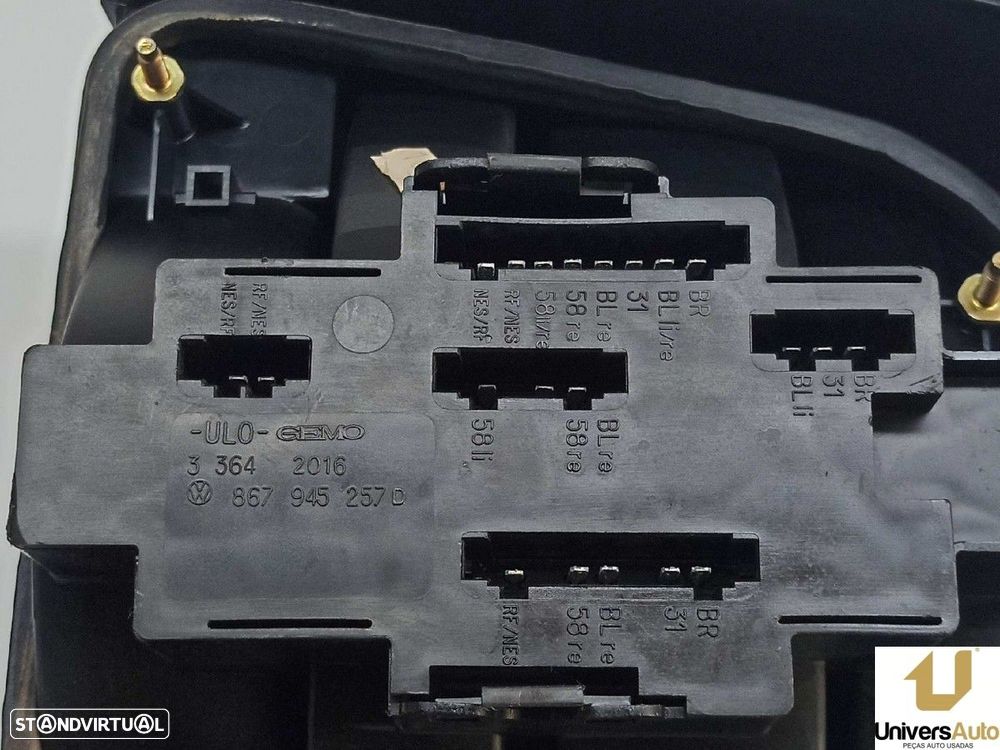 FAROLIM TRASEIRO ESQUERDO VOLKSWAGEN POLO (801/803) CL COUPE - 5