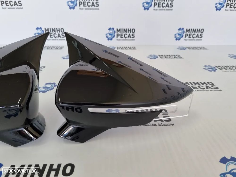 Capas de Espelho Seat Leon Mk3 5F/ Ibiza MK5 Preto Brilho - 5