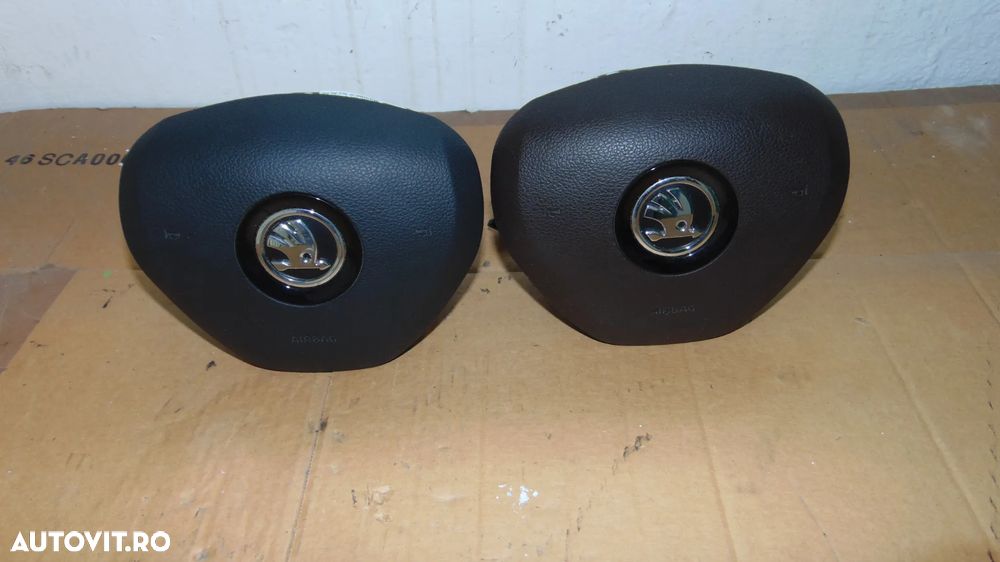 Airbag volan Skoda Roomster 5J,facelift,Skoda Superb,Skoda Octavia 3 an 2015 cod 3T0880201G/3T0880201F - 1