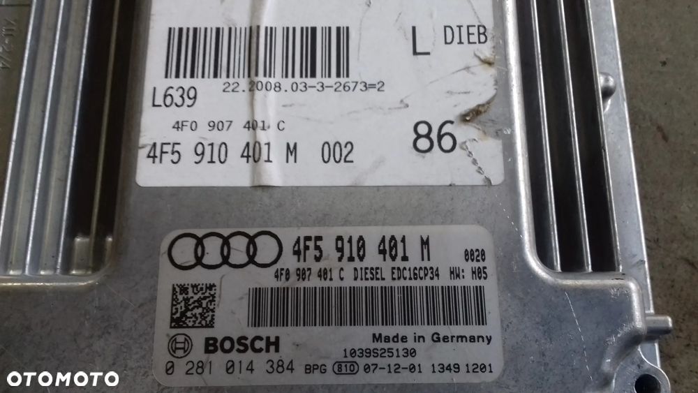 sterownik silnika 4F5910401M A6 C6 2.7 TDI - 2