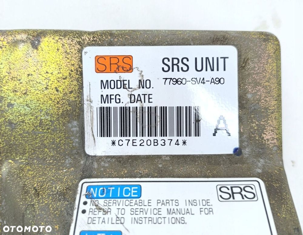 MODUŁ AIRBAG SRS HONDA ACCORD 77960-SV4-A90 - 2