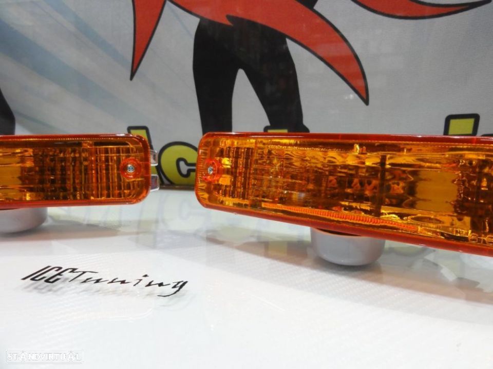 Piscas frontais + lâmpadas de pisca diaden vision para Honda Civic 88-90, Honda CRX 88-89 fundo Laranja EURO look - 6