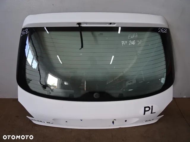 KLAPA TYŁ TYLNA SZYBA POKRYWA BAGAŻNIKA PEUGEOT 206 LAK:EWPA NR268 - 2