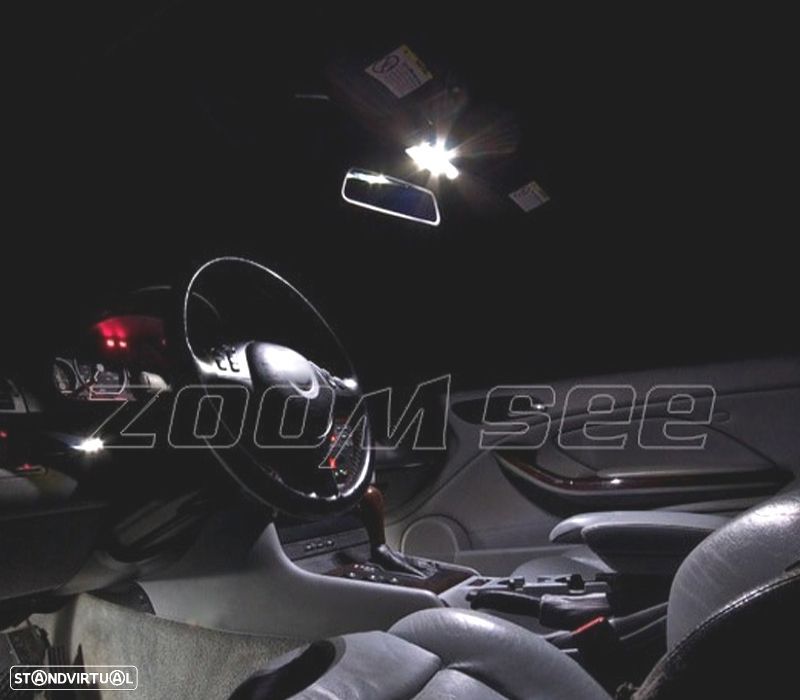 KIT COMPLETO 11 LAMPADAS LED INTERIOR PARA BMW E46 CONVERTIBLE 318CI 320CD 320CI 325CI 323CI 330CI 3 - 4
