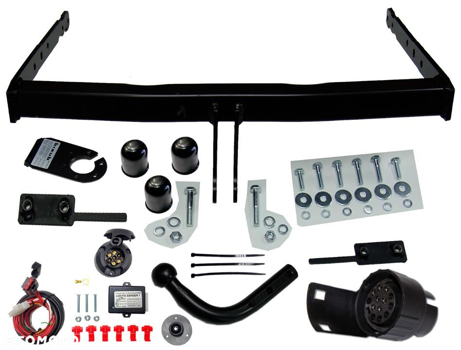 HAK HOLOWNICZY + MODUŁ + WIĄZKA + GNIAZDO 7 PIN + 7/13 FORD GALAXY 3 III S-MAX SMAX MK1 I 2006-15 - 17