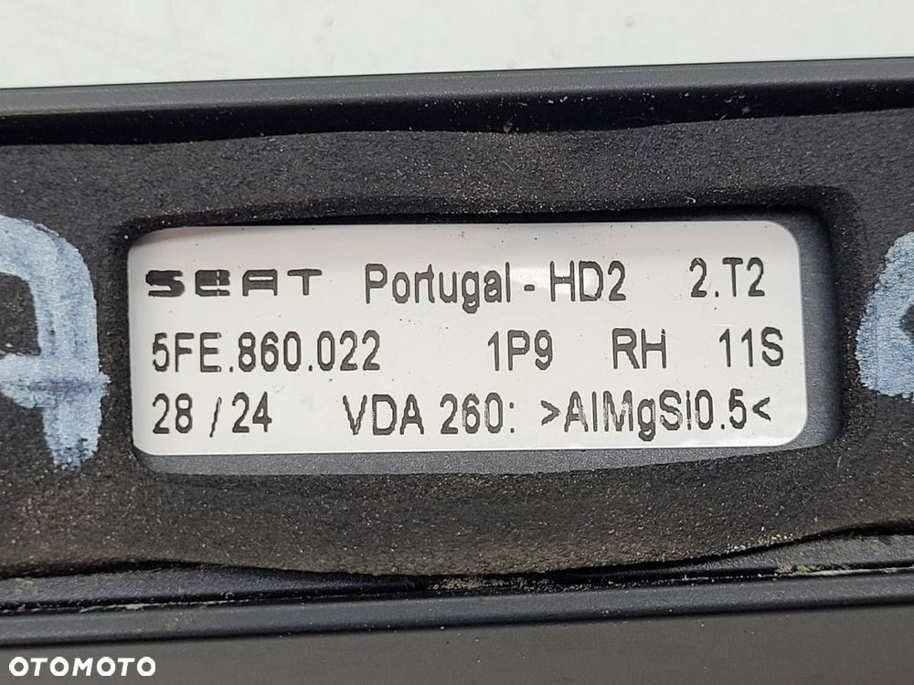 RELINGI DACHOWE KOMPLET LEWY PRAWY CZARNE SEAT LEON IV 5FE860022 5FE860021 - 10