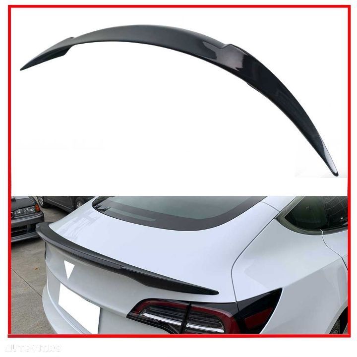 Eleron portbagaj pentru Tesla Model 3 2017-2019 vopsit / nevopsit  CALITATE PREMIUM ⭐️⭐️⭐️⭐️⭐️ - 6
