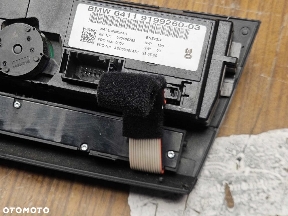 Klimatronik Panel Sterowania Nawiewu Klimatyzacji Ramka Dekor BMW 3 E90 E91 Europa 2009r - 18