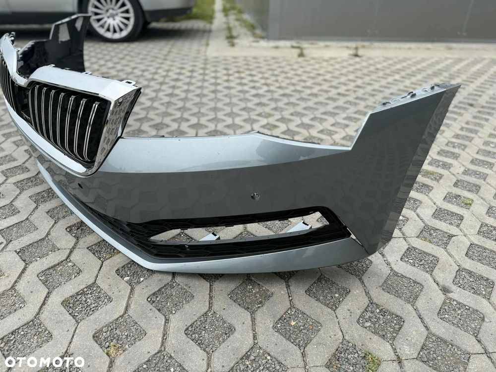 Skoda SuperB III Lift Zderzak Przód Przedni Kompletny Radar 4xPDC LF7M 19-23 - 12