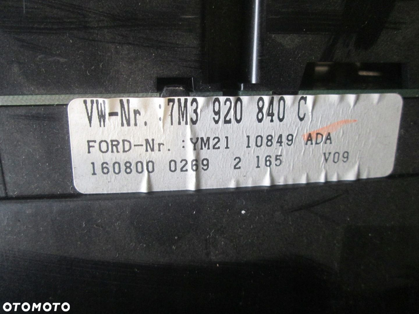 ZEGAR ZEGARY LICZNIK SHARAN 1.9 TDI LIFT EUROPA 7M3920840 - 4