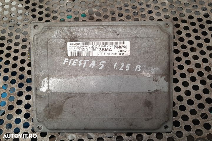 Calculator motor ECU 4S6112A650CA Ford Fiesta 5  [din 2001 pana  2007 - 2