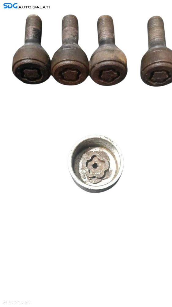 Set Prezoane cu Cheie Antifurt Roti Jante BMW X1 E84 2009 - 2015 [M9297] - 2