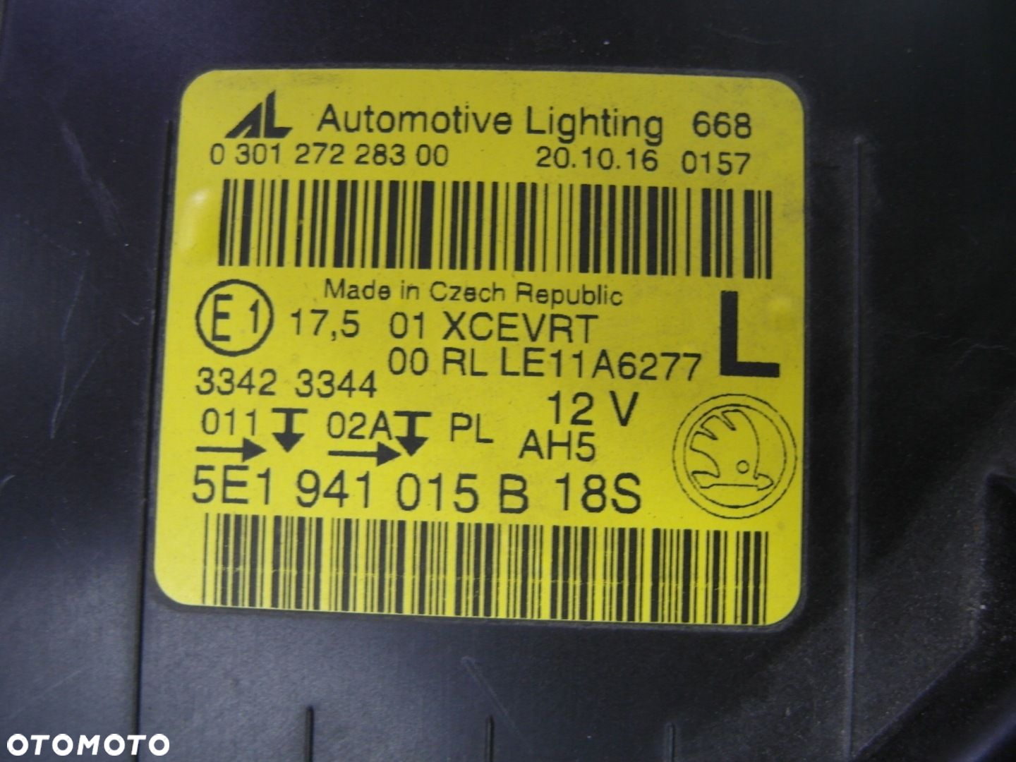 SKODA OCTAVIA III 5E1 XENON SKRĘTNY BDB LAMPA PRZEDNIA LEWA - 5