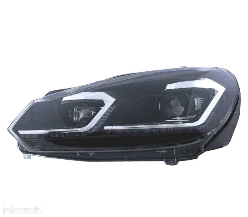 FARÓIS VOLKSWAGEN VW GOLF 6 08-13 LOOK PRATEADO GOLF 7 DINÂMICOS - 3