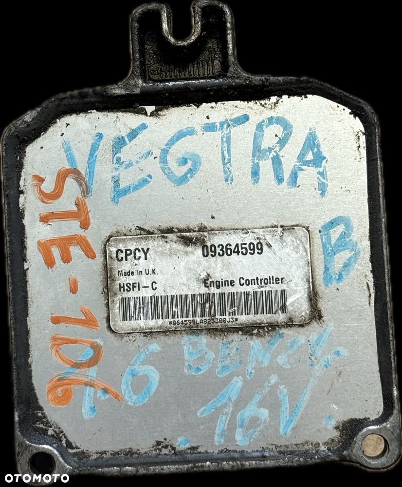 Sterownik Silnika ECU Komputer Opel Vectra C 09364599 - 1