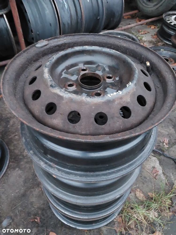 Felgi stalowe 14" cali komplet Toyota 4x100 Oryginalne - 5