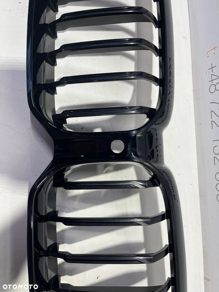 GRILL ATRAPA CHŁODNIC NERKI BMW 5 G30 G31 CZARNY BLACK 9852169-03 ORYGINALNY - 2