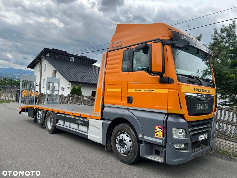 MAN TGX 26.500 | XLX | Euro 6 | 6x2 | INDIVIDUAL | Skrętna Oś | Nowa Zabudowa | Rampy Hydrauliczne | Autolaweta 8,20m | Pomoc Drogowa | Najazd | z Niemiec | STAN PERFEKCYJNY | Tylko 587 tys km | - 9
