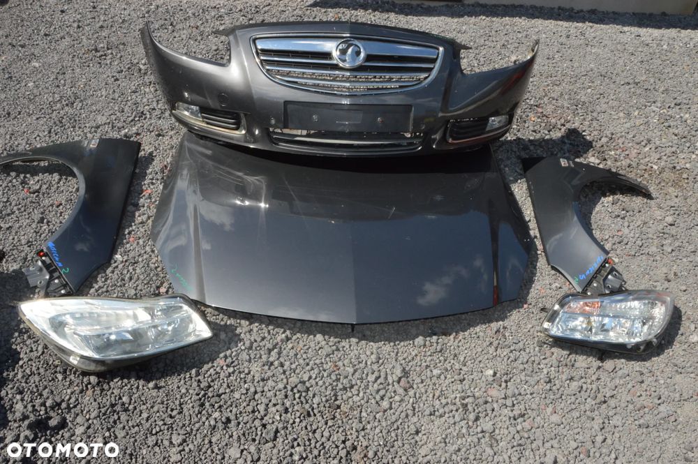 Zderzak maska błotnik lampa chłodnice  komplet przód opel insignia a - 3