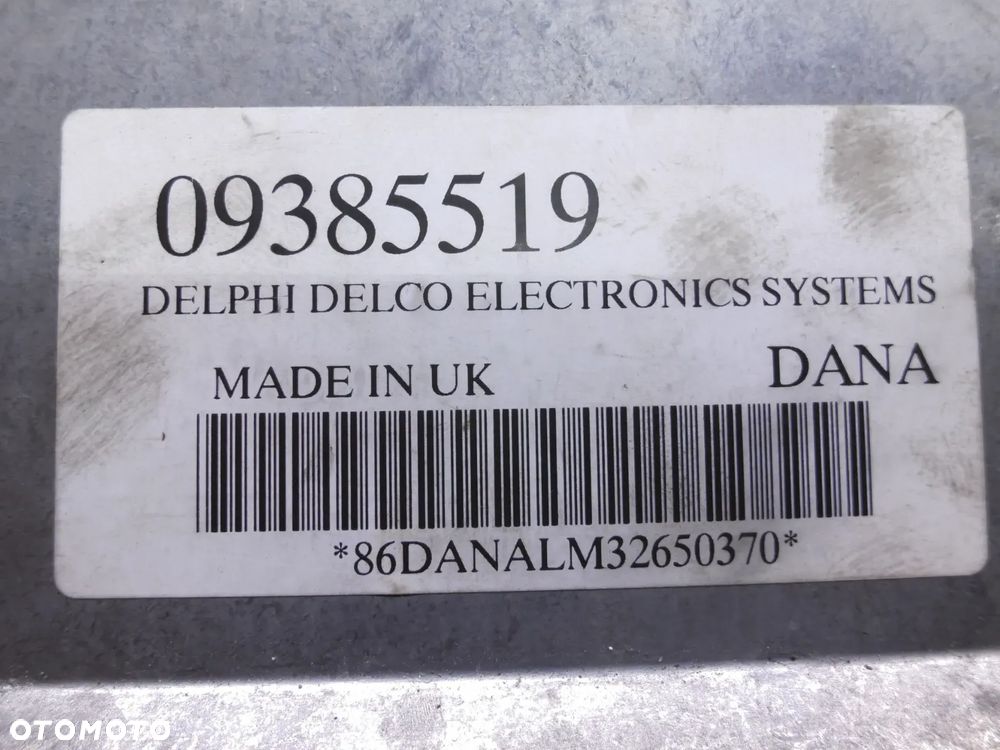 KOMPUTER 09385519 1.2 OPEL CORSA C STEROWNIK SILNIKA - 2