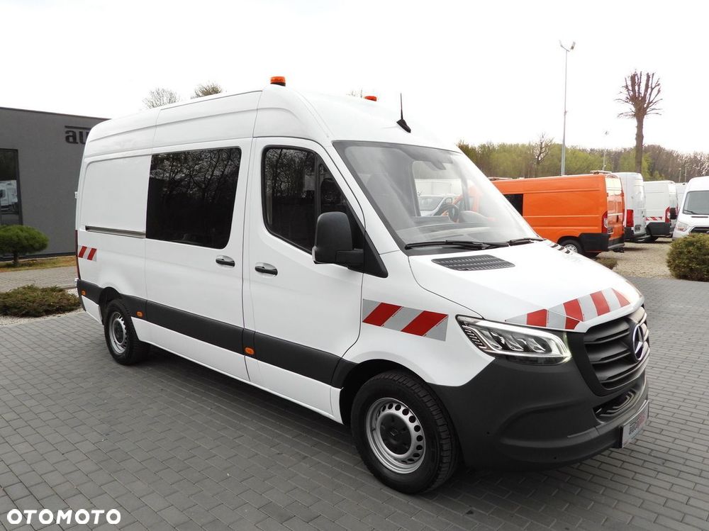 Mercedes-Benz SPRINTER 316 BRYGADÓWKA  6 MIEJSC TEMPOMAT NAWIGACJA LEDY AUTOMAT  KLIMATYZACJA  160KM - 5
