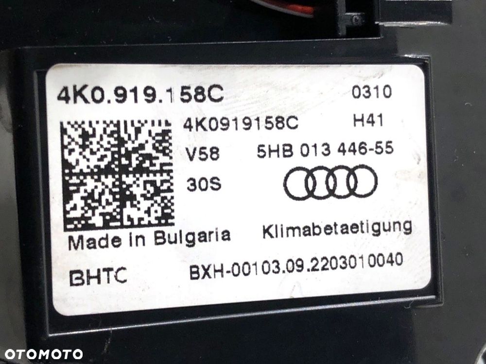 PANEL STEROWANIA NAWIEWU KLIMATYZACJI TYŁ  AUDI A6 C8 Avant (4A5) 2018 - 2022 RS6 Mild Hybrid - 7