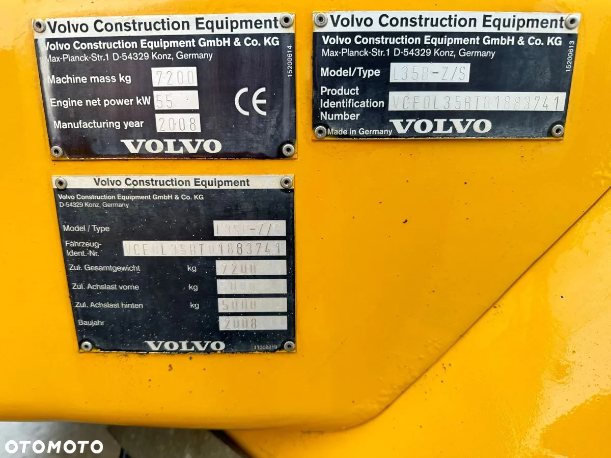 Volvo L35B-Z/S ładowarka przegubowa, 2008rok, 115000zł netto - 6