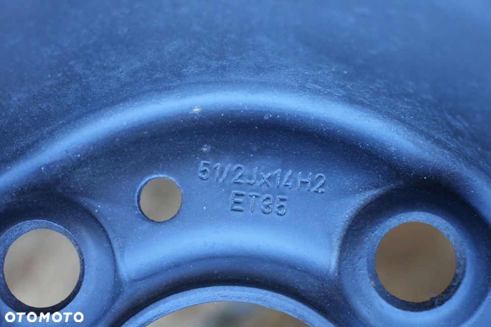 Felga stalowa koło BMW 3 e30 14" 5.5j et35 4x100 nr 1178826 - 3