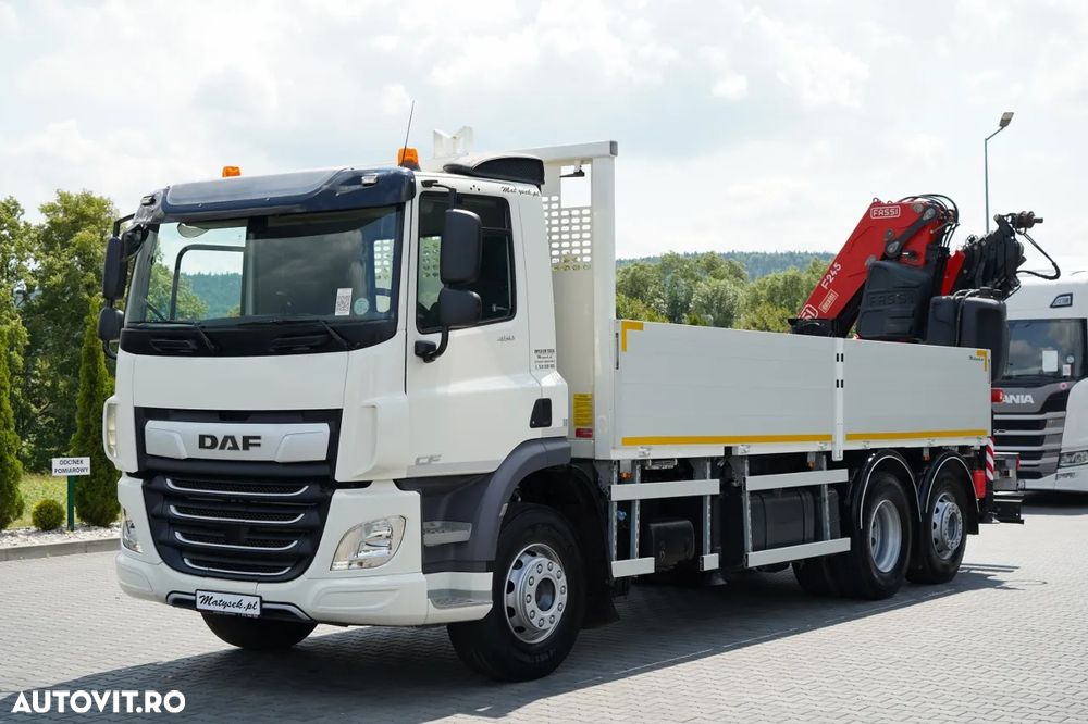 DAF CF 450 / 6x2 / LIVRARE / HDS FASSI F 245 / 6x EXTENSIE - 17 M / ROTARE / RADIOCOMANDĂ / EURO 6 / 2018 - 6