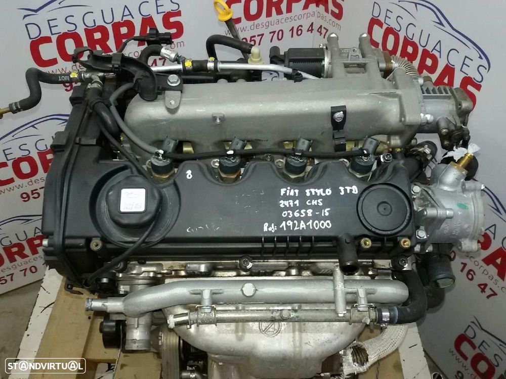 MOTOR COMPLETO FIAT STILO 2003 -192A1000 - 1