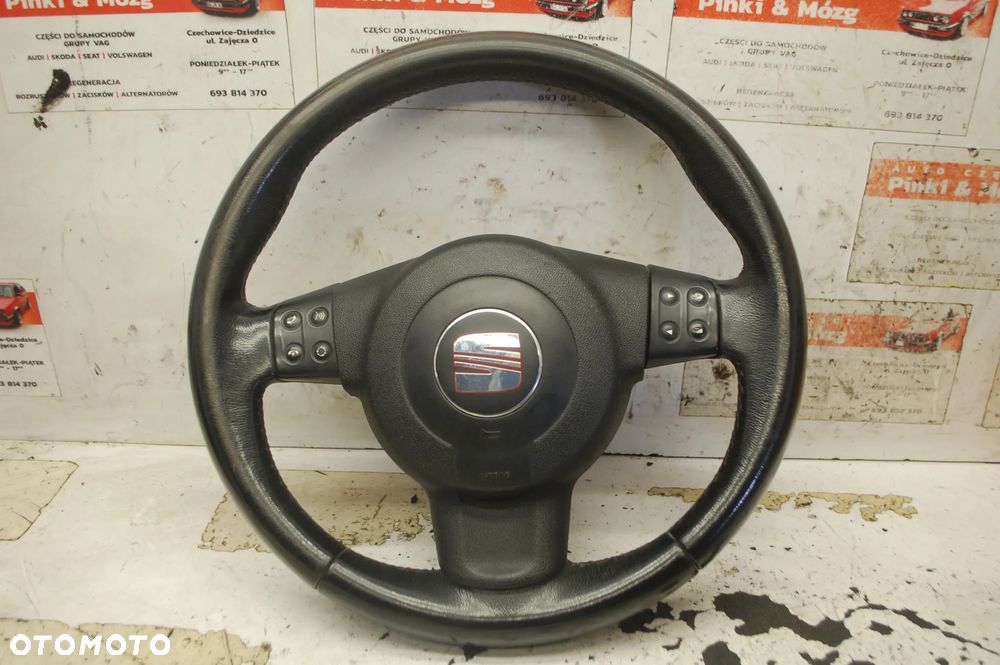 KIEROWNICA + PODUSZKA AIR BAG MULTIFUNKCJA 5P0419091C 1P0880201C SEAT LEON II
