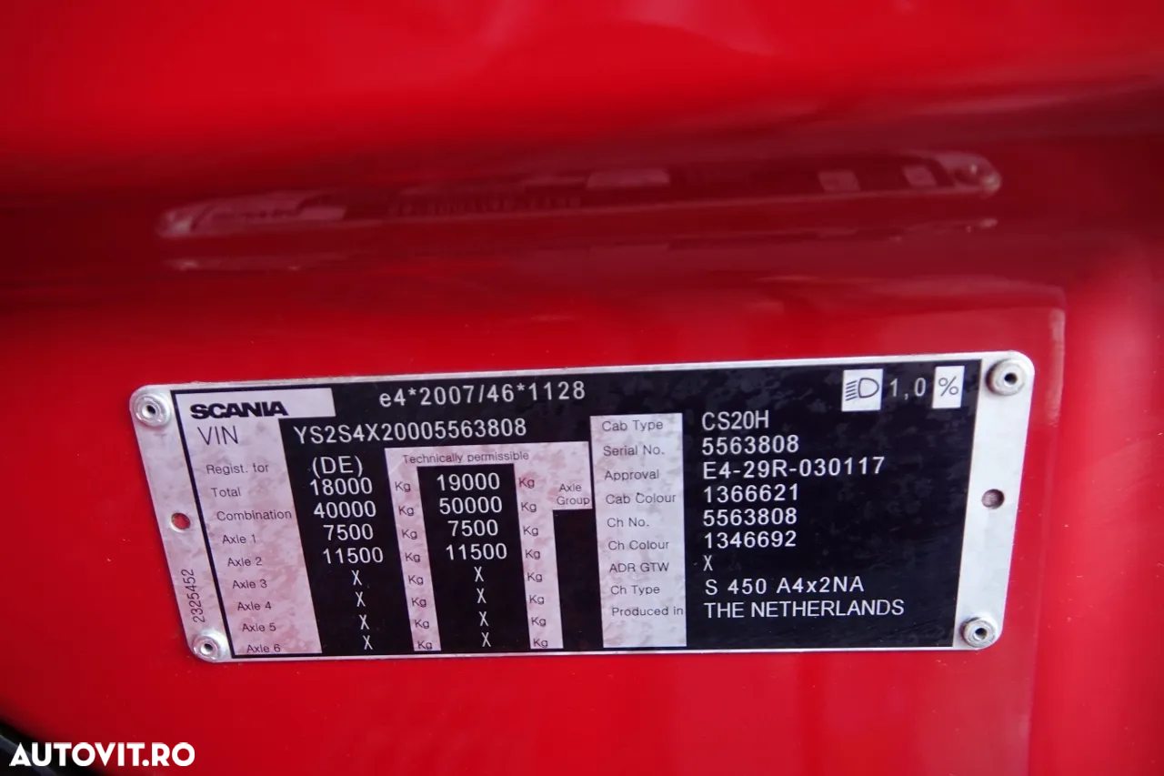 Scania R 450 / RETARDER / I-PARK COOL / PIELE / CONTRACT DE SERVICE POST-SERVICE - 34
